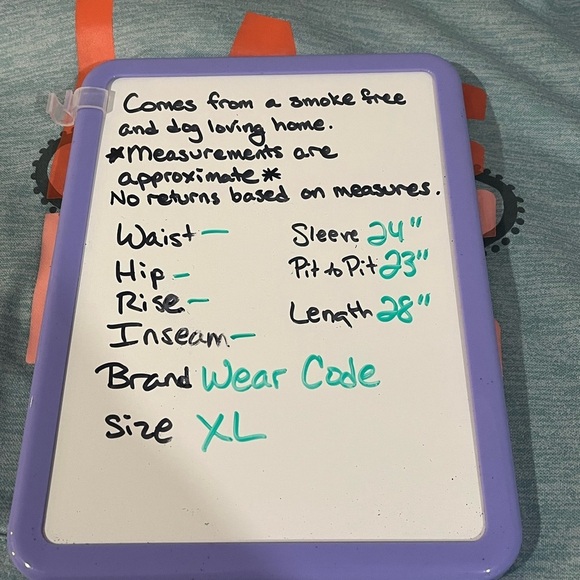 Wear Code size XL Las Vegas sweatshirt neon coral accents on a light teal GUC - Picture 6 of 8